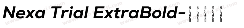 Nexa Trial ExtraBold字体转换